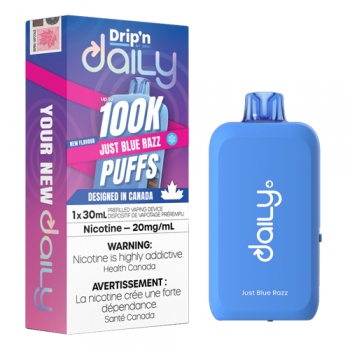 Dripn Daily 100K Just Blue Razz 20mg